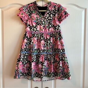 Entro | NWOT - Pink Leopard Floral Dress - Size S